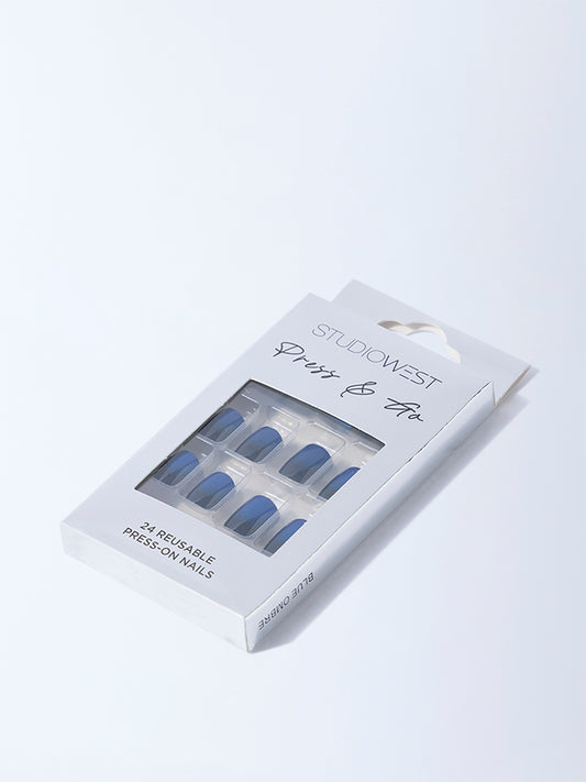 Studiowest Blue Ombre Press-On Nail Set
