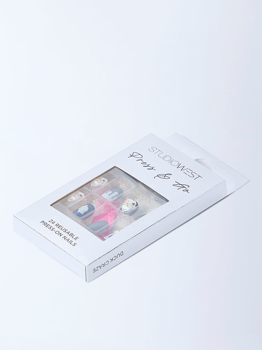 Studiowest Press & Go Duck Craze Reusable Press-On Nail Set