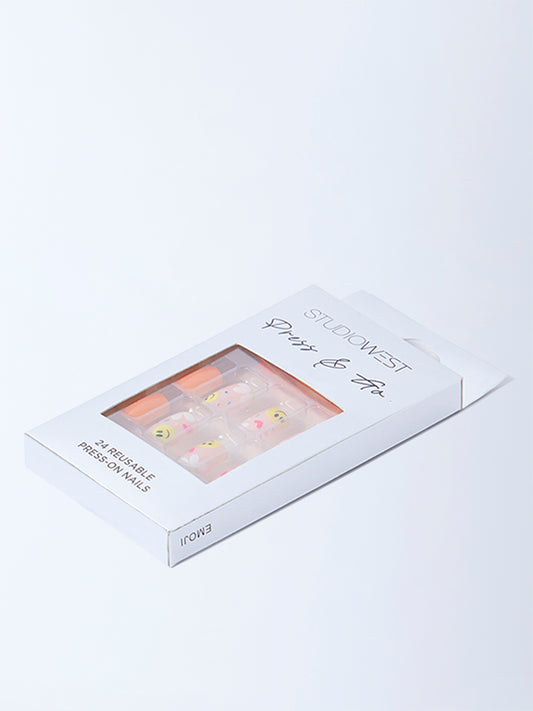 Studiowest Press & Go Emoji Reusable Press-On Nail Set