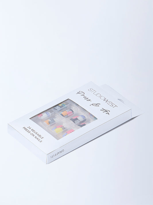 Studiowest Press & Go Graffiti Reusable Press-On Nail Set