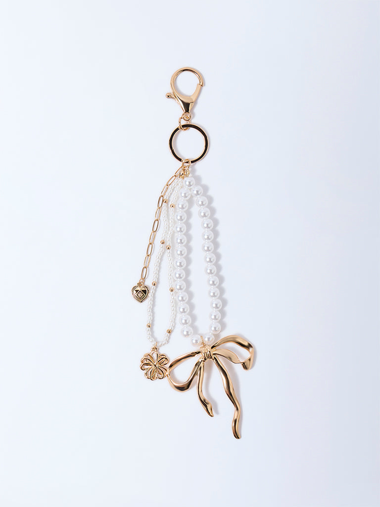 Westside Accessories Gold Pearlescent Bag Charm