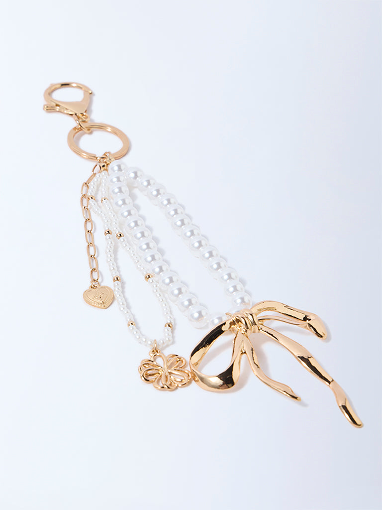 Westside Accessories Gold Pearlescent Bag Charm