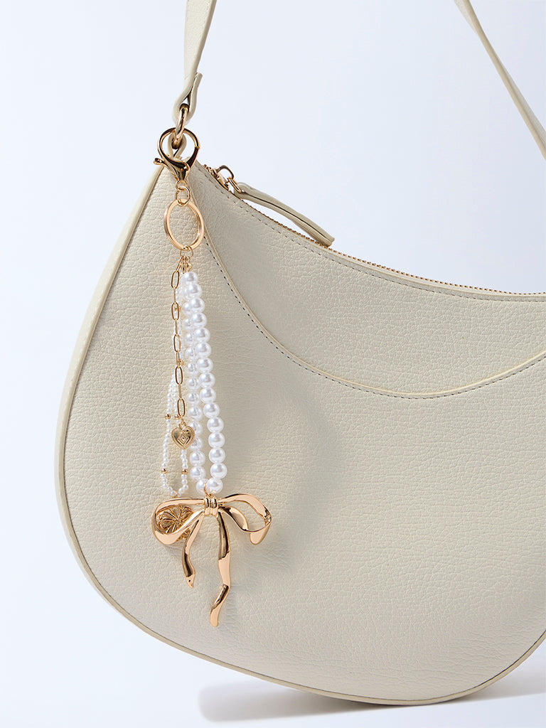 Westside Accessories Gold Pearlescent Bag Charm