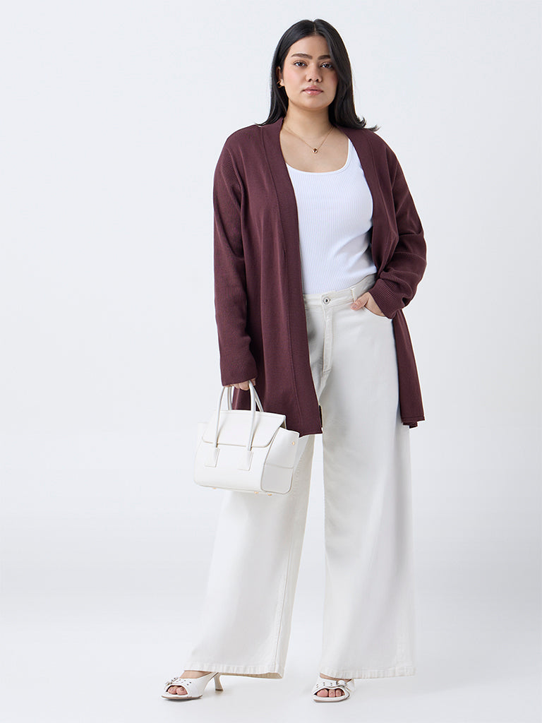 Gia Brown Solid Shrug