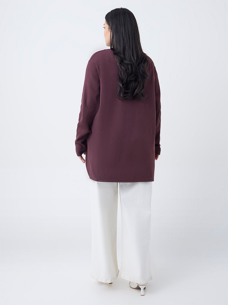 Gia Brown Solid Shrug