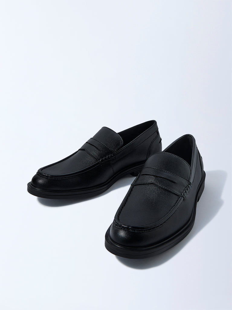 SOLEPLAY Black Penny Loafers