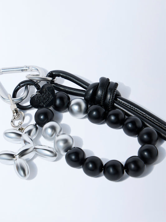 Studiowest Black Dog Bead Bag Charm