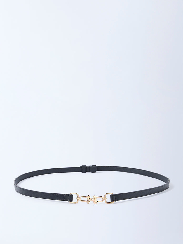 Westside Accessories Black Dress-Buckle Belt