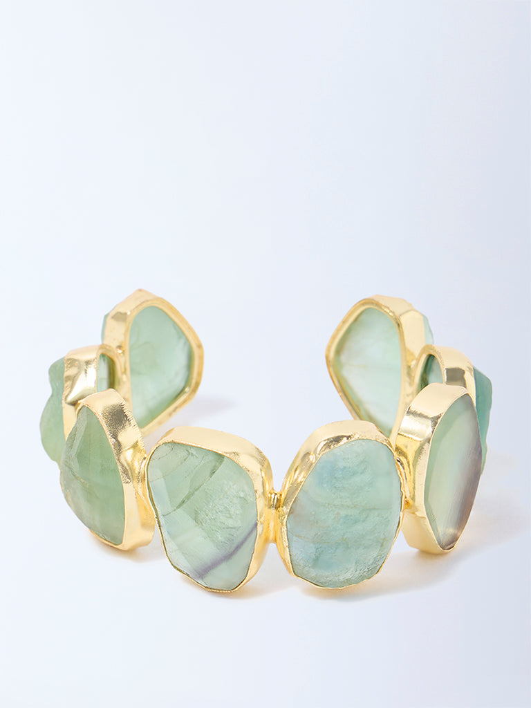 Westside Accessories Green Statement Stone Cuff