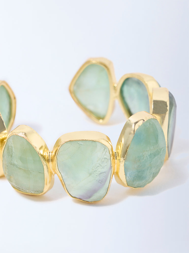 Westside Accessories Green Statement Stone Cuff
