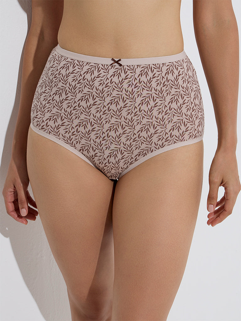 Wunderlove 3-Pack Printed Cotton-Blend Full Briefs