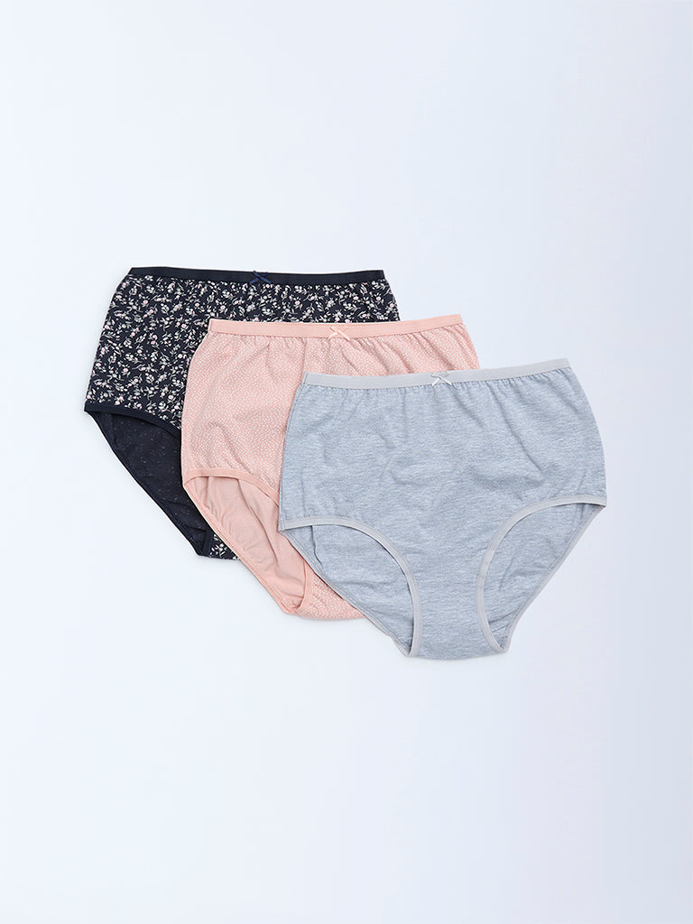 Wunderlove 3-Pack Cotton-Blend Full Briefs