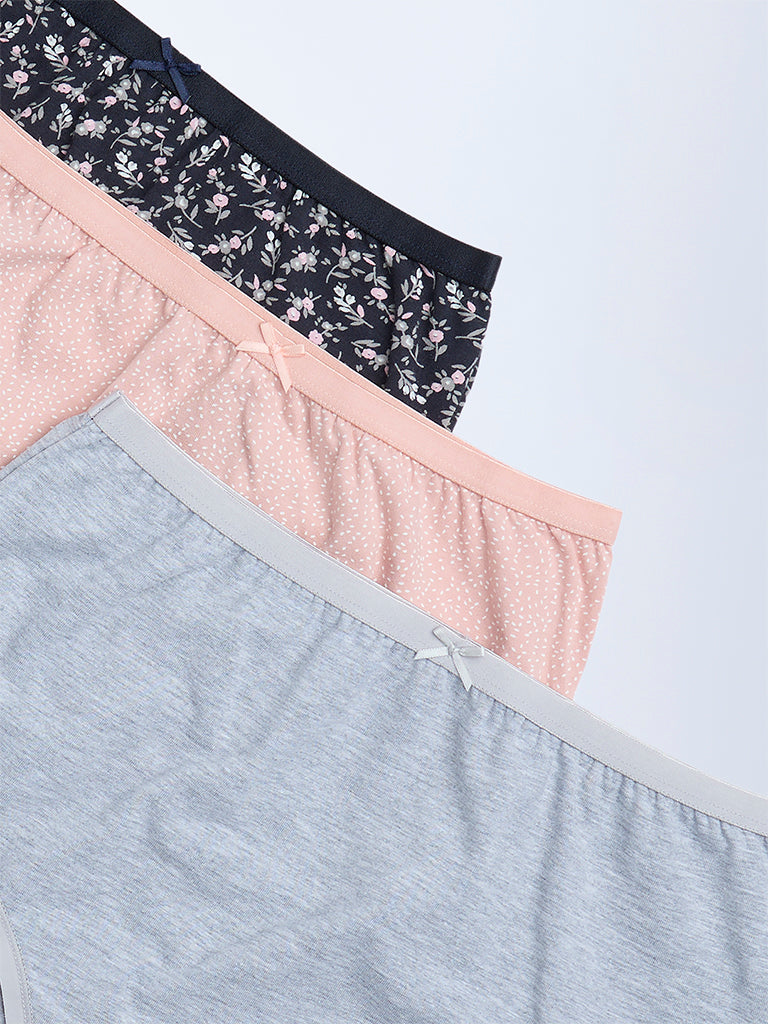 Wunderlove 3-Pack Cotton-Blend Full Briefs