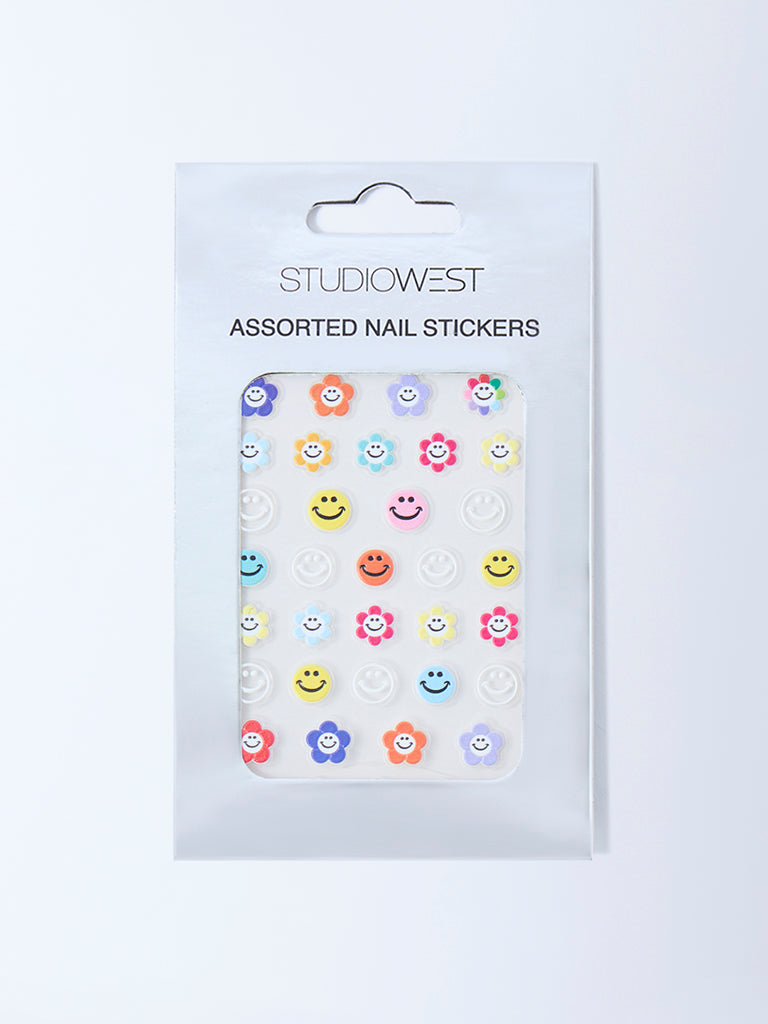 Studiowest Smileys and Flowers Assorted Nail Stickers