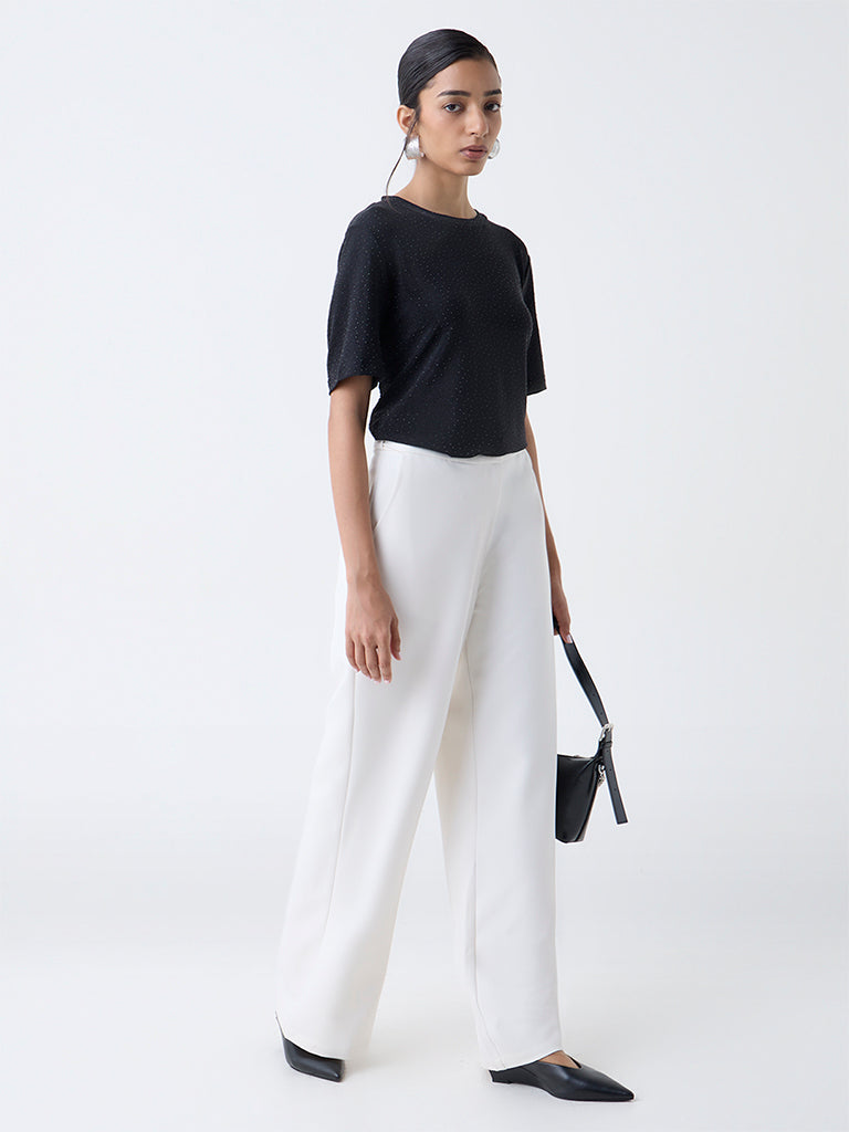Wardrobe Black Embellished T-Shirt