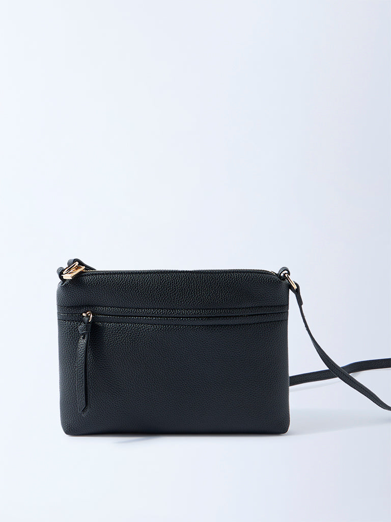 Westside Black Pouch Sling Bag