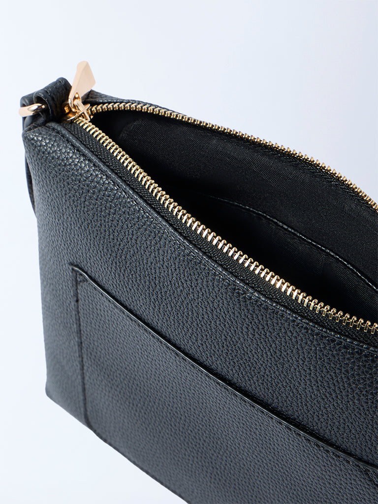 Westside Black Pouch Sling Bag