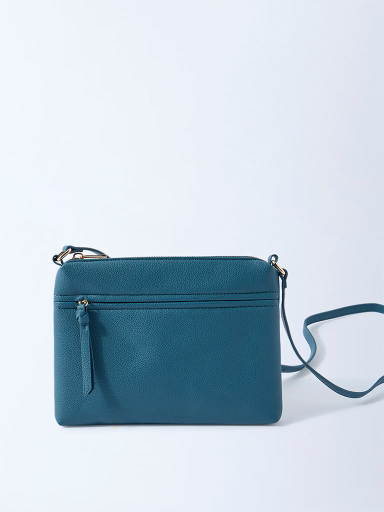 Westside Teal Pouch Sling Bag