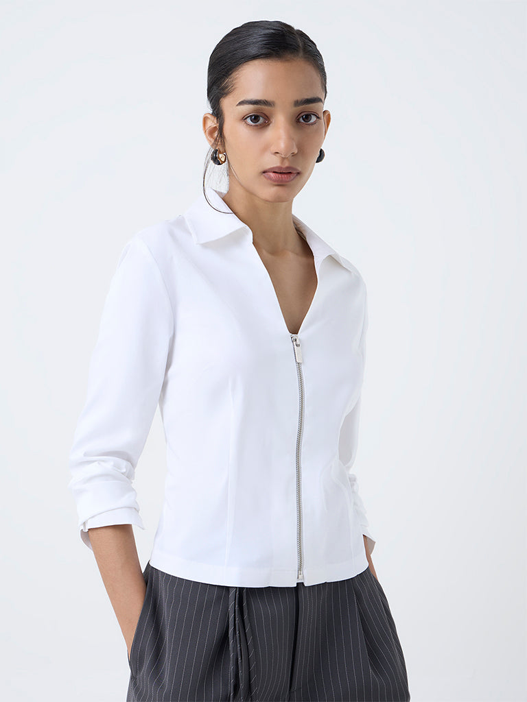 Wardrobe White Cotton Top