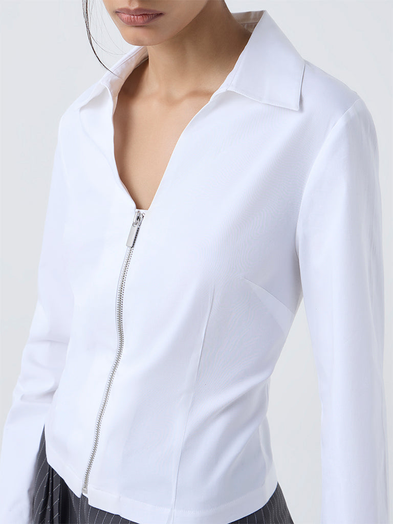 Wardrobe White Cotton Top