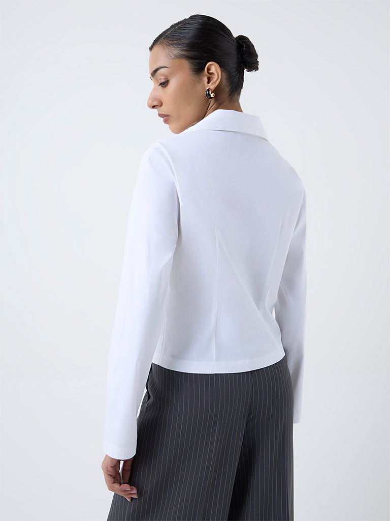 Wardrobe White Cotton Top