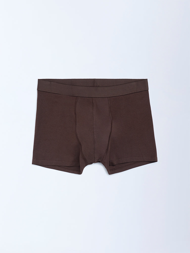 WES Lounge Beige Cotton Trunks - Pack of 3