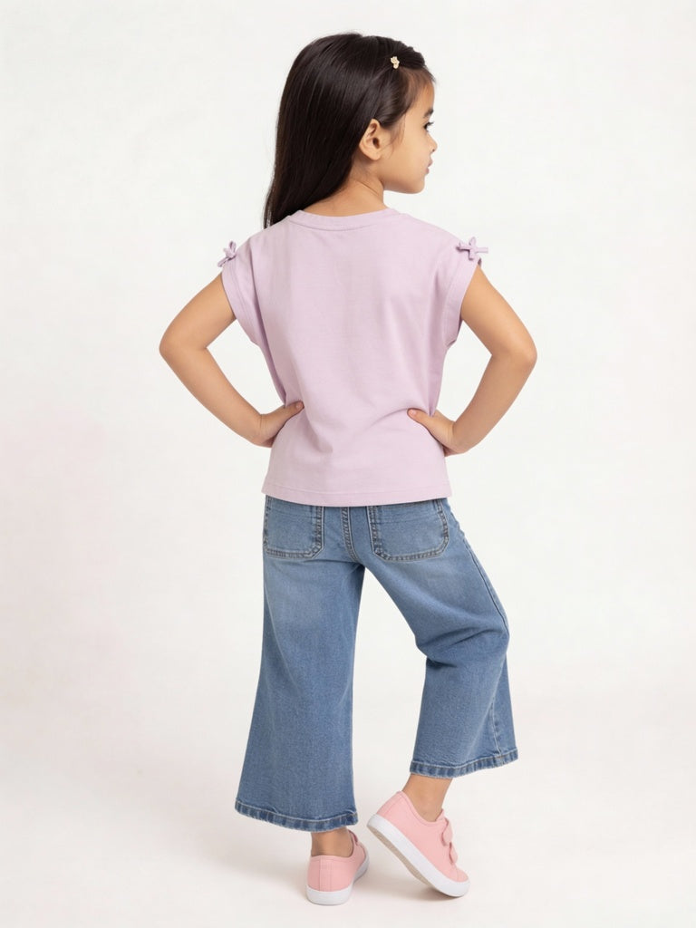 HOP Kids Girls Pink Cotton Top