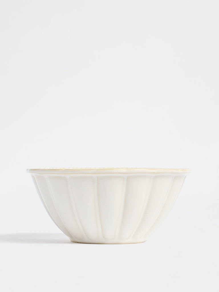 Westside Home Off-White Vera Beaded Bowl