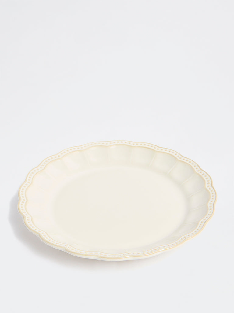 Westside Home Off-White Vera Beaded Side Plate