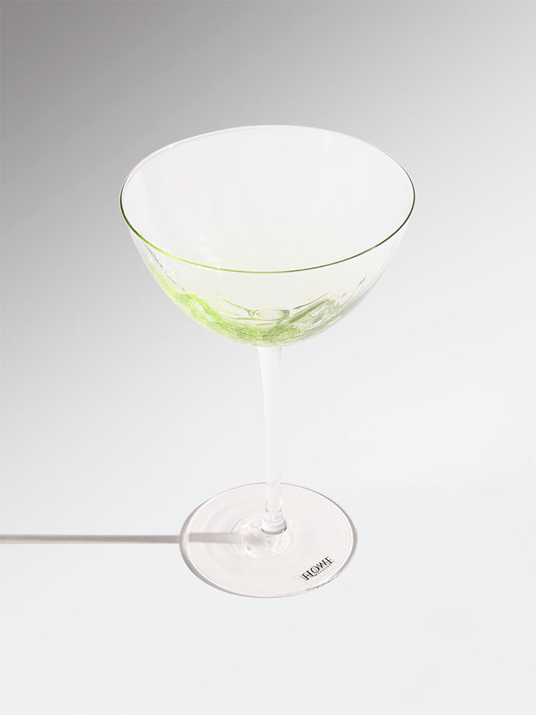 Westside Home Green Lettuce Coupe Glass
