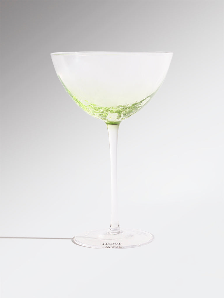 Westside Home Green Lettuce Coupe Glass