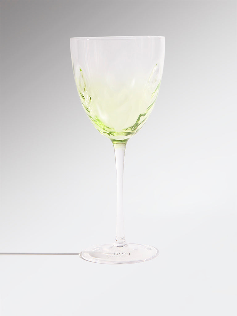 Westside Home Green Lettuce Wine Glass