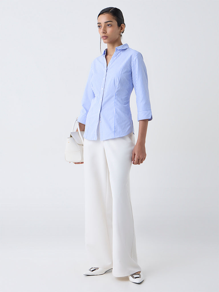 Wardrobe Blue Striped Shirt