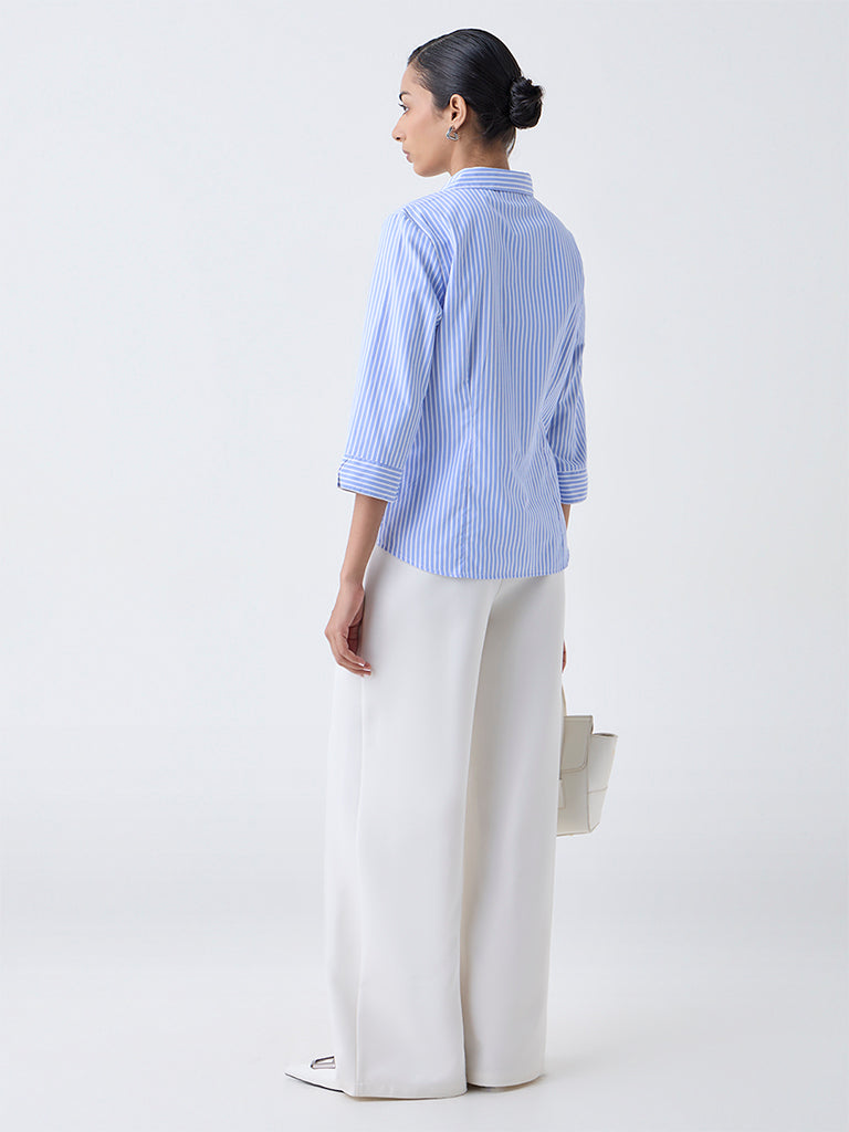 Wardrobe Blue Striped Shirt