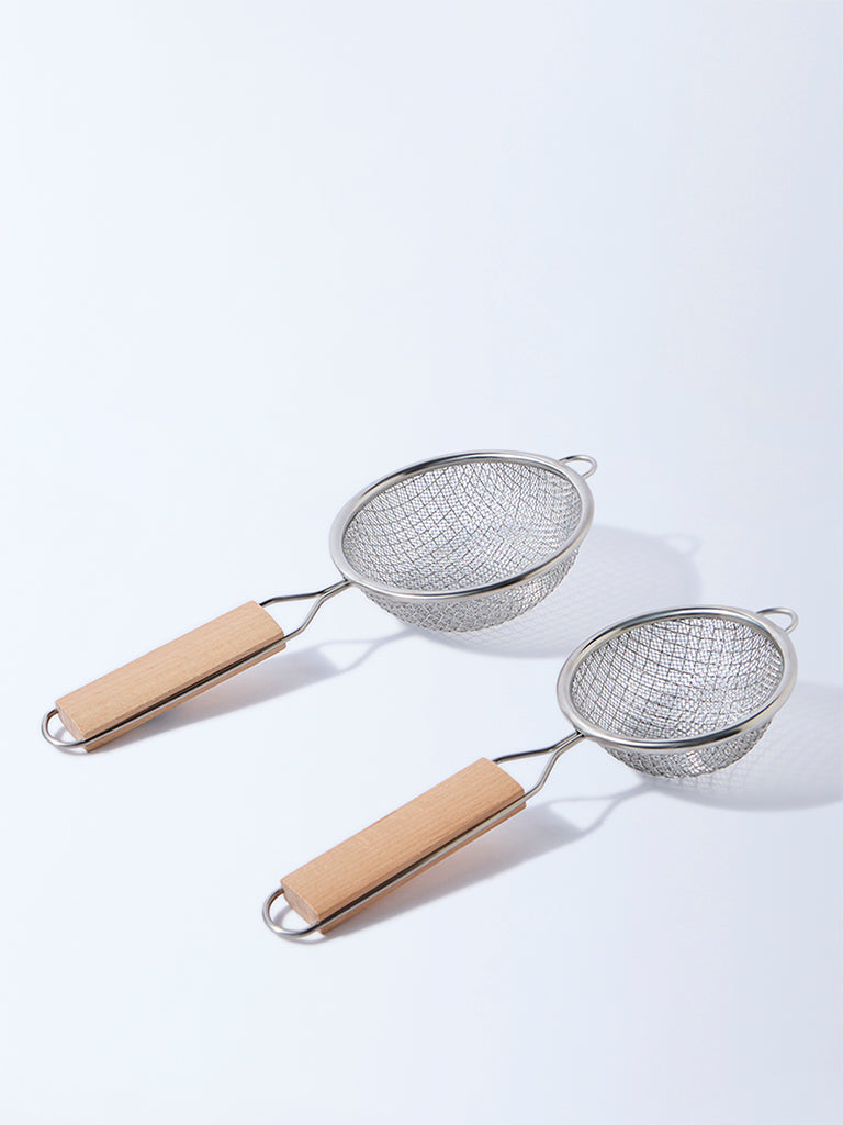 Westside Home Silver Strainers (Set of 2)