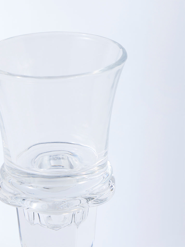 Westside Home Clear Glass Tapered Tealight Candle Holder - Large