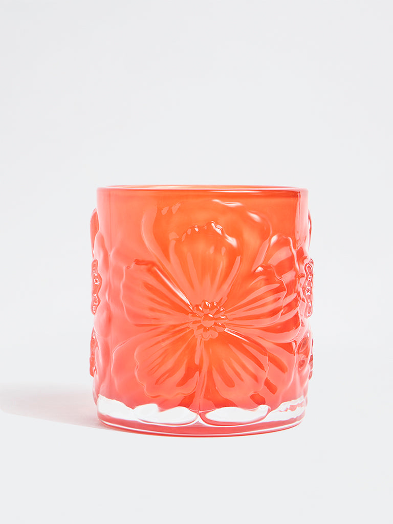 Westside Home Coral Glass Votive Candle Holder