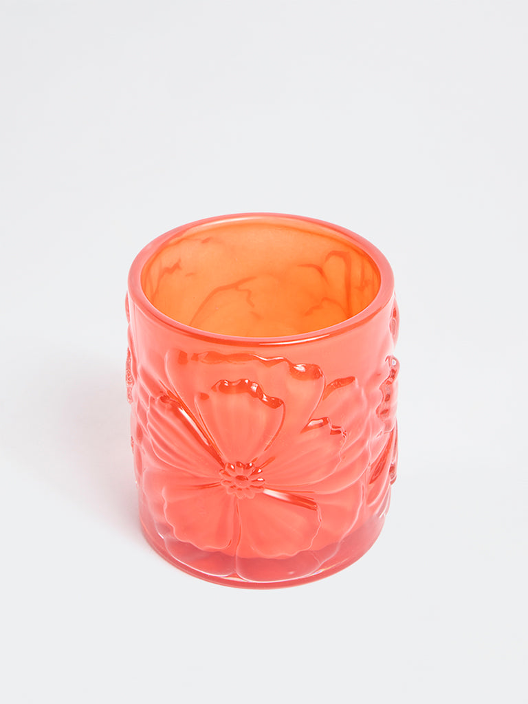 Westside Home Coral Glass Votive Candle Holder