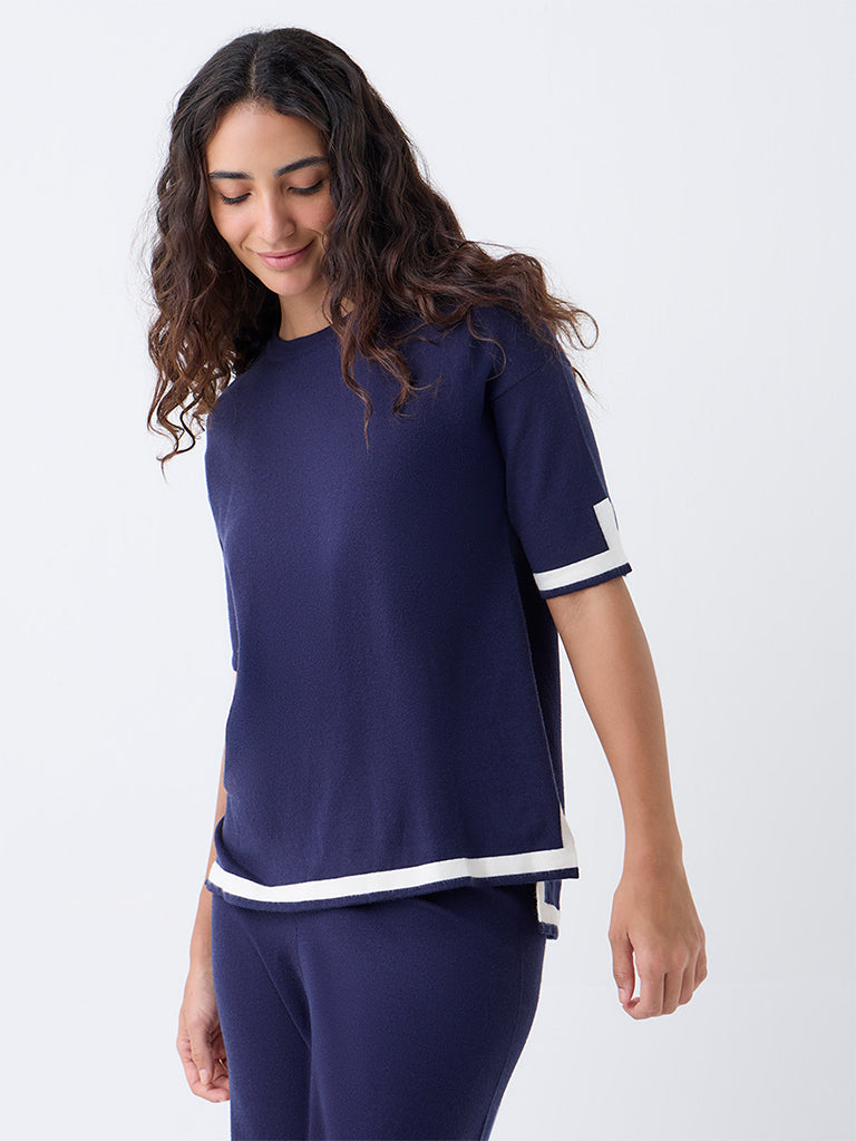 Wunderlove Navy Solid Top