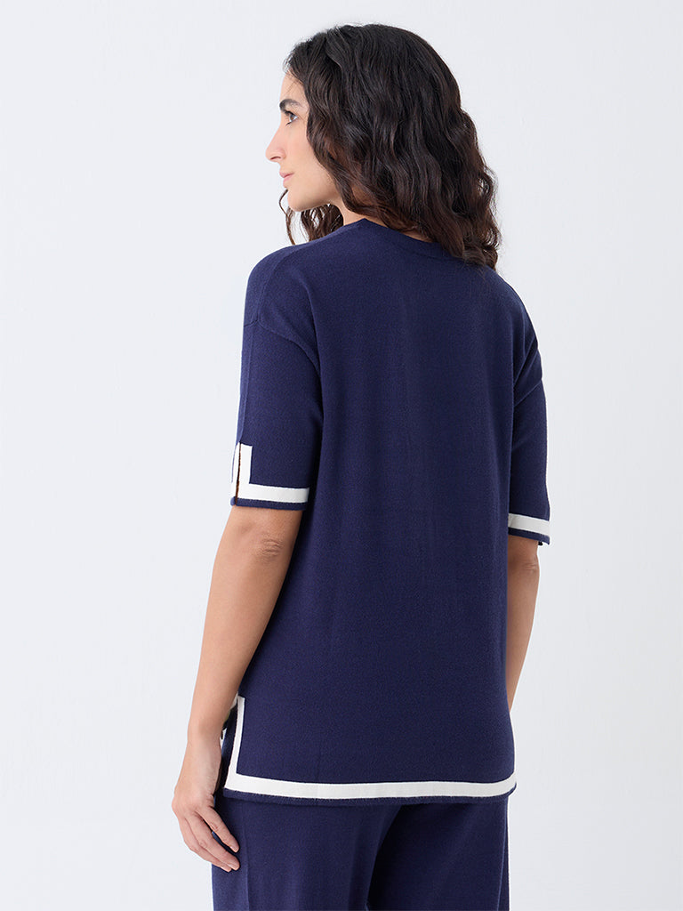 Wunderlove Navy Solid Top