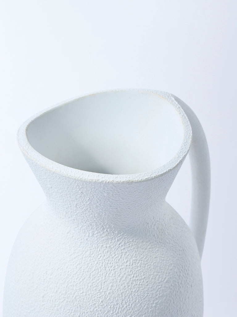 Westside Home White Marble Mix Jug Vase
