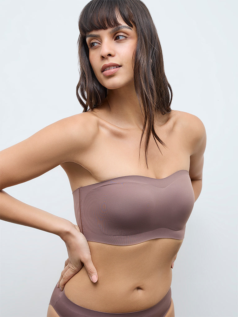 Wunderlove Brown Invisible Supergrip Strapless Bra