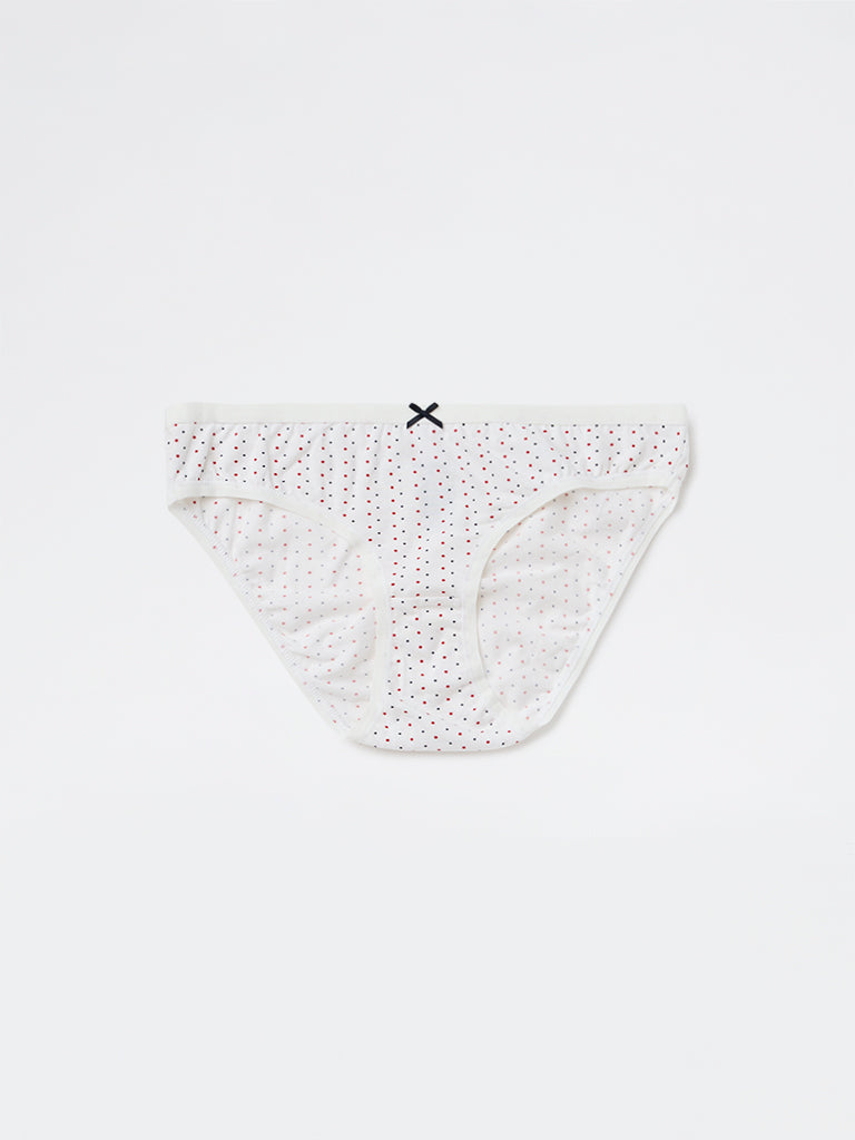 Wunderlove 3-Pack Printed Cotton-Blend Bikini Briefs