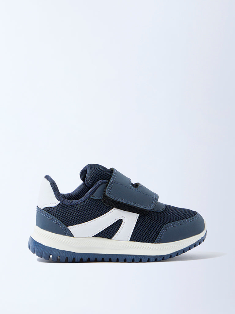 Yellow Navy Mesh Detailed Sneakers