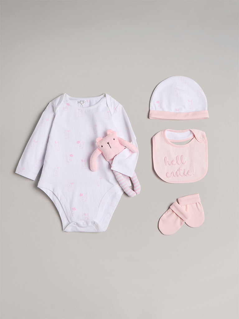 HOP Baby Pink Cotton Gift Set (Pack of 8)