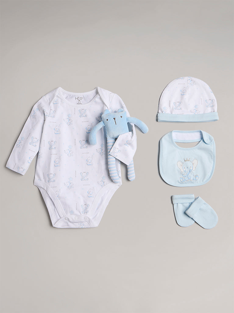 HOP Baby Blue Cotton Gift Set (Pack of 8)