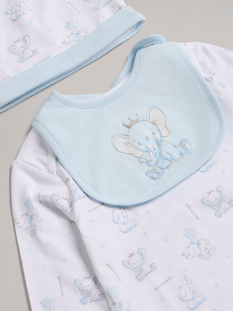 HOP Baby Blue Cotton Gift Set (Pack of 8)