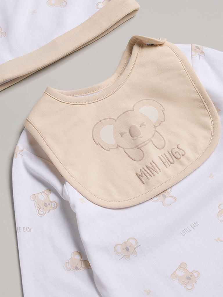 HOP Baby Beige Cotton Gift Set (Pack of 8)