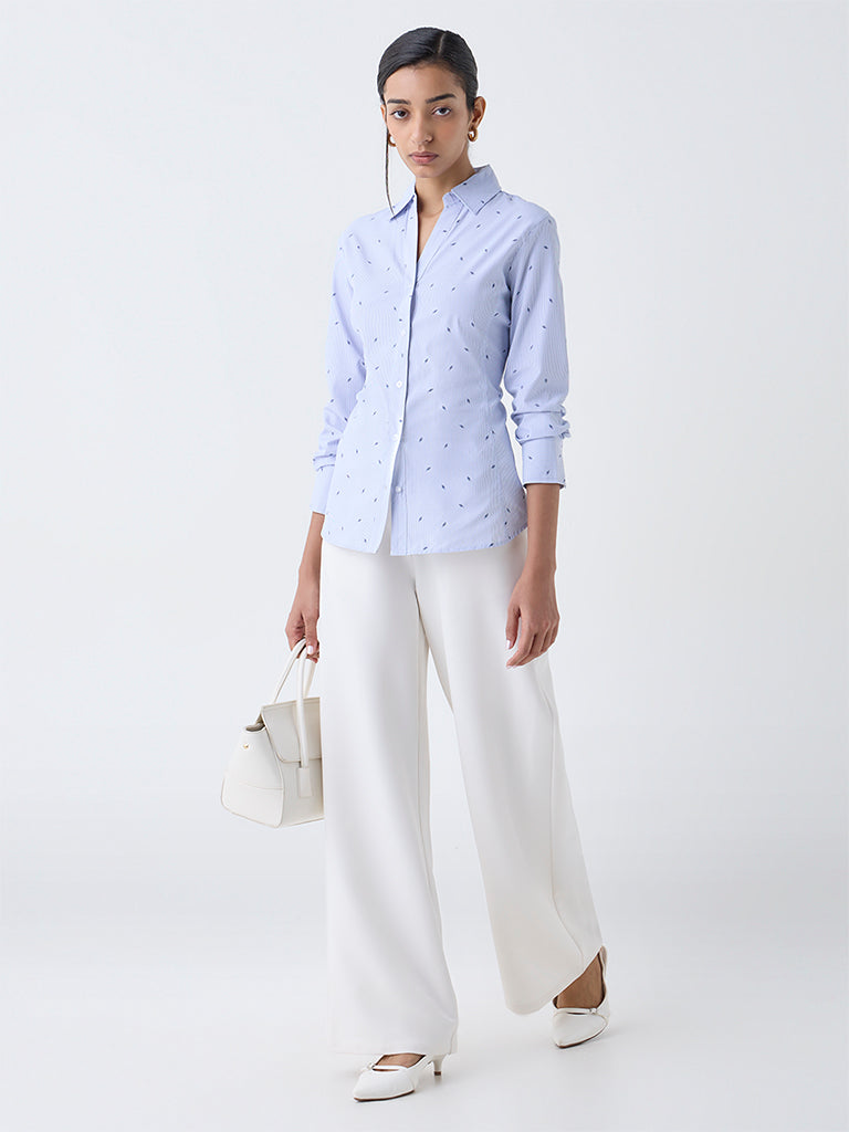 Wardrobe Blue Striped Shirt
