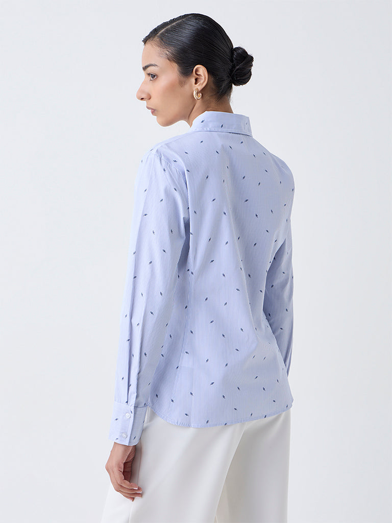 Wardrobe Blue Striped Shirt